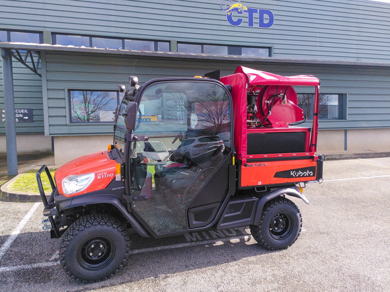 Trioceros extinguishing unit in an SSV vehicle.