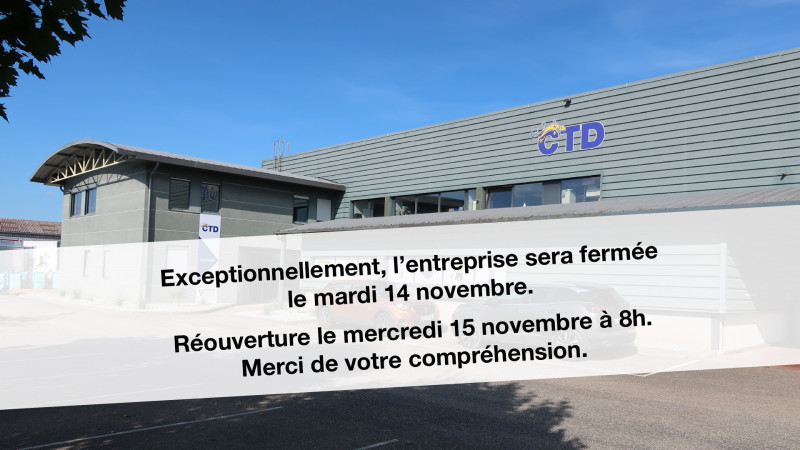 Fermeture exceptionnelle le mardi 14 novembre 2023